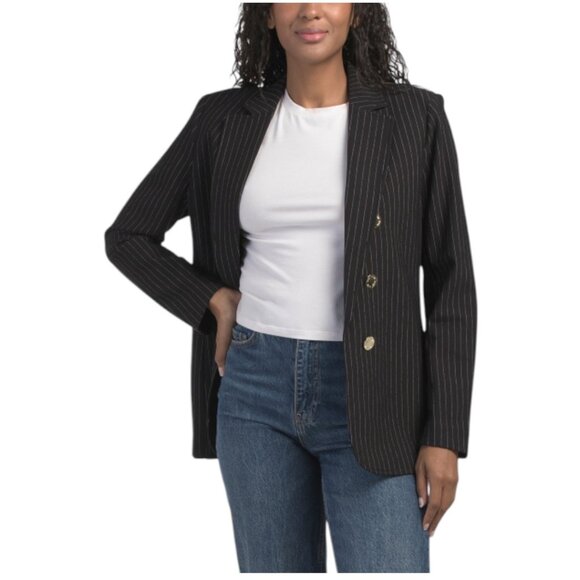 ANNE KLEIN Faux Double Breasted Jacket - Picture 1 of 3